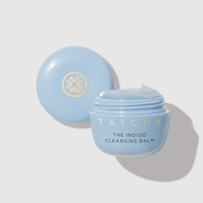 Indigo Cleansing Balm Mini with cap off
